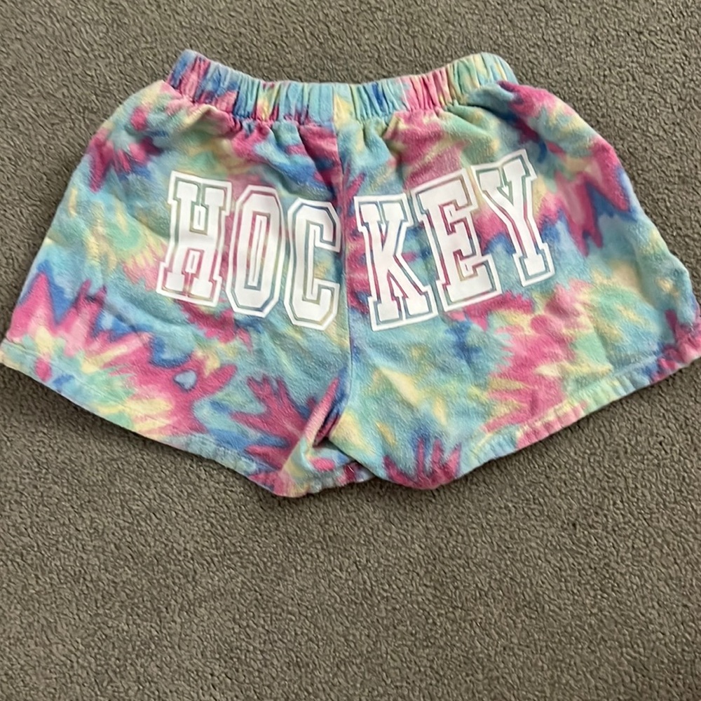 tie die hockey shorts